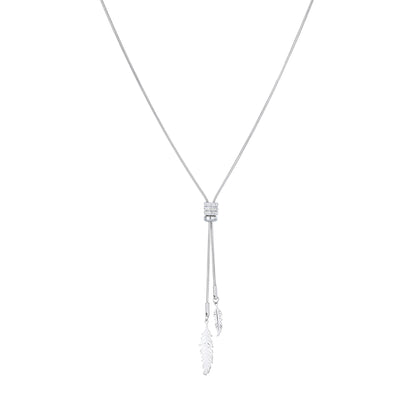 Leaf Tassel Long Pendant Necklace