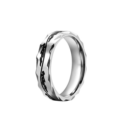 Dragon Pattern Titanium Ring