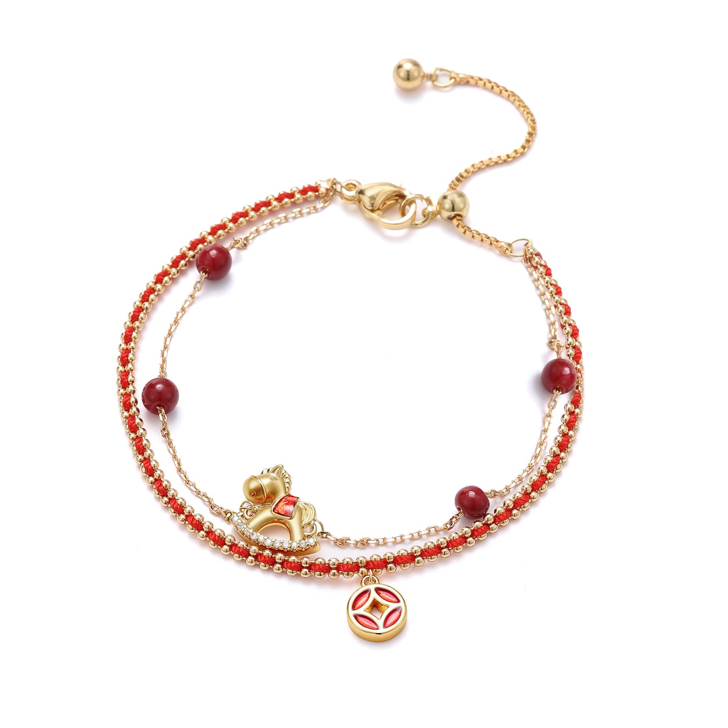 Lucky Horse Red String Bracelet