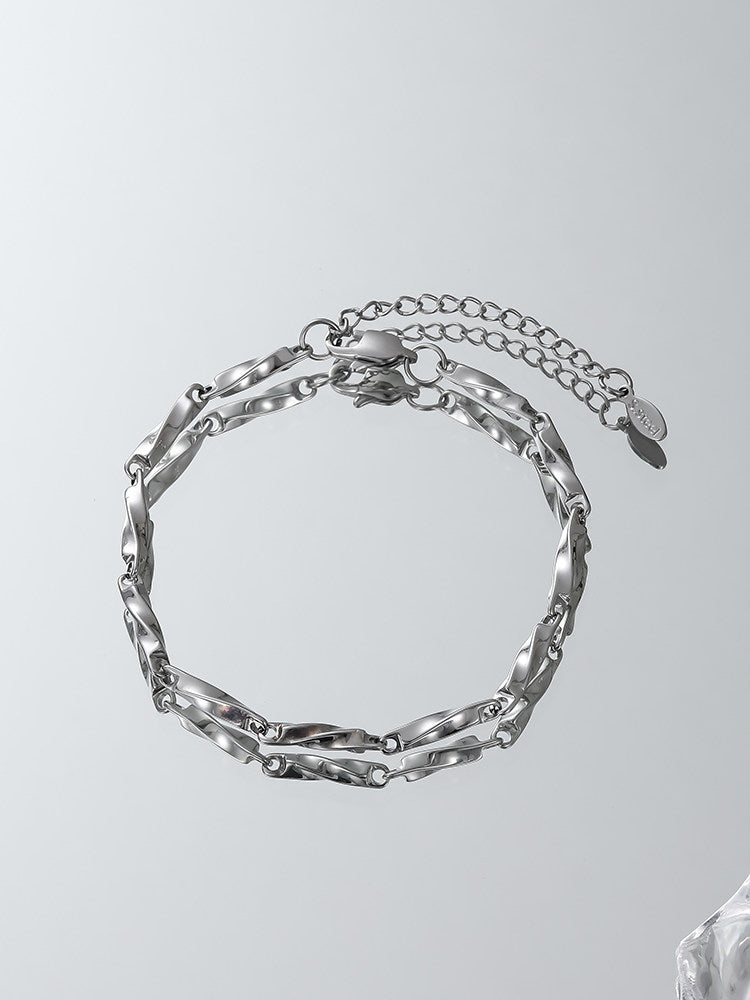 Mobius Couple Titanium Bracelet
