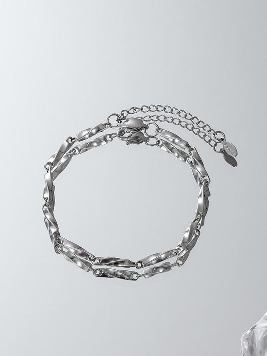 Mobius Couple Titanium Bracelet