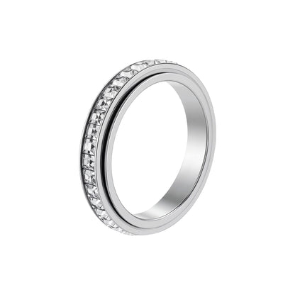 Rotating Titanium Gem Ring