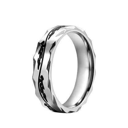 Dragon Pattern Titanium Ring