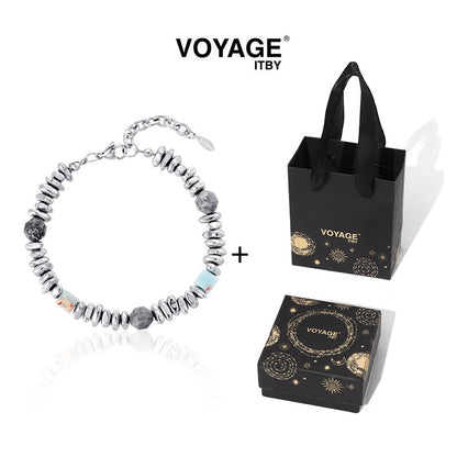 Black Onyx Beaded Men Bracelet