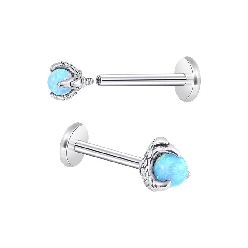 Dragon Claw Spiral Lip Stud