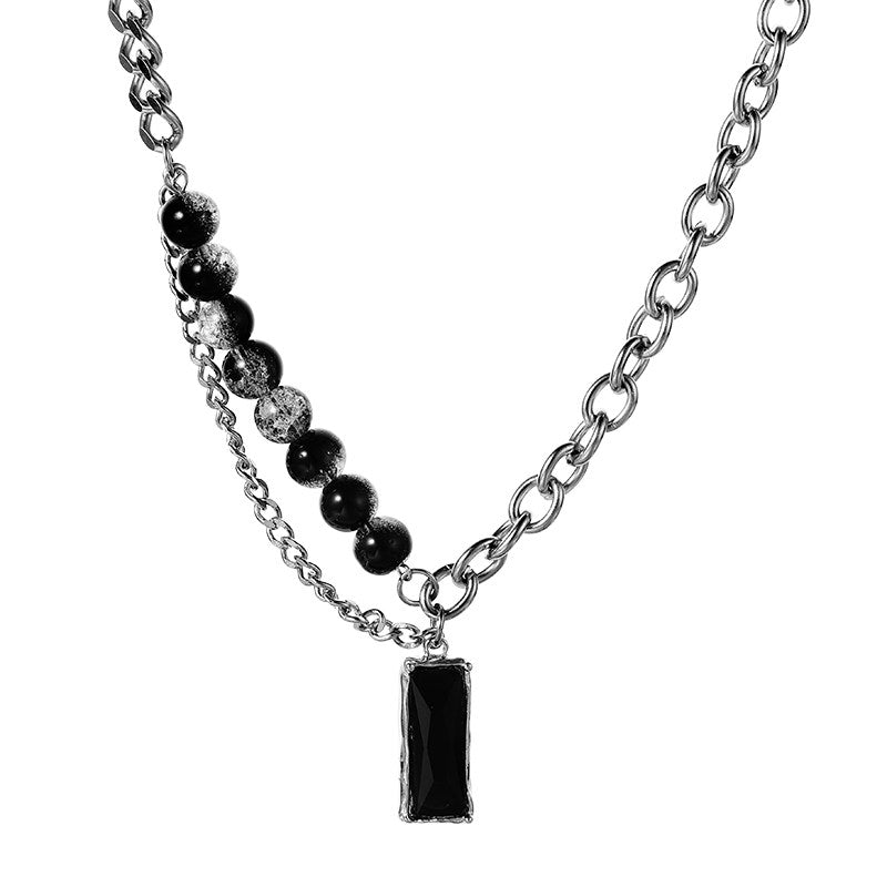 Zircon Pendant Unisex Necklace