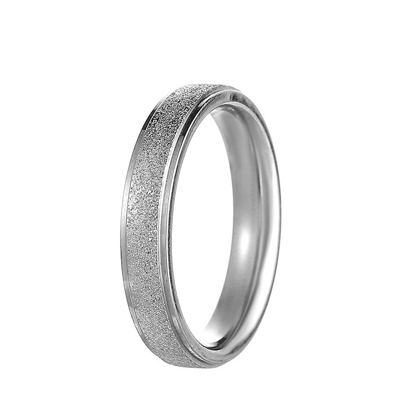 Silver Matte Titanium Ring