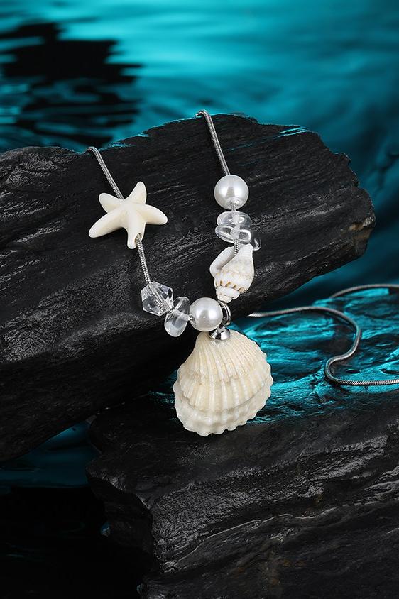 Starfish Shell Long Necklace