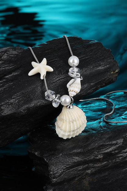 Starfish Shell Long Necklace