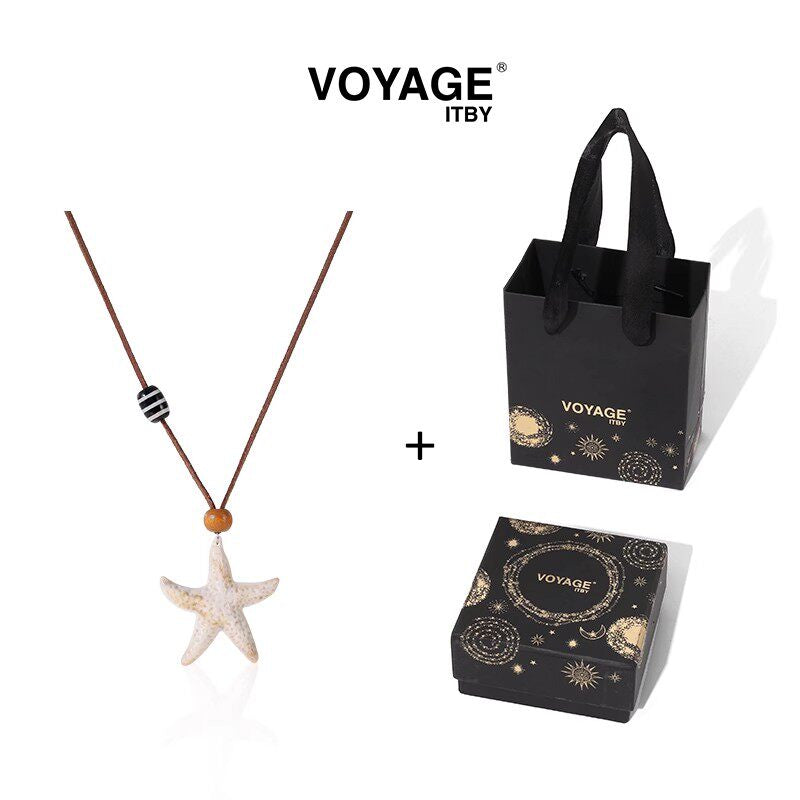 Starfish Pendant Long Necklace