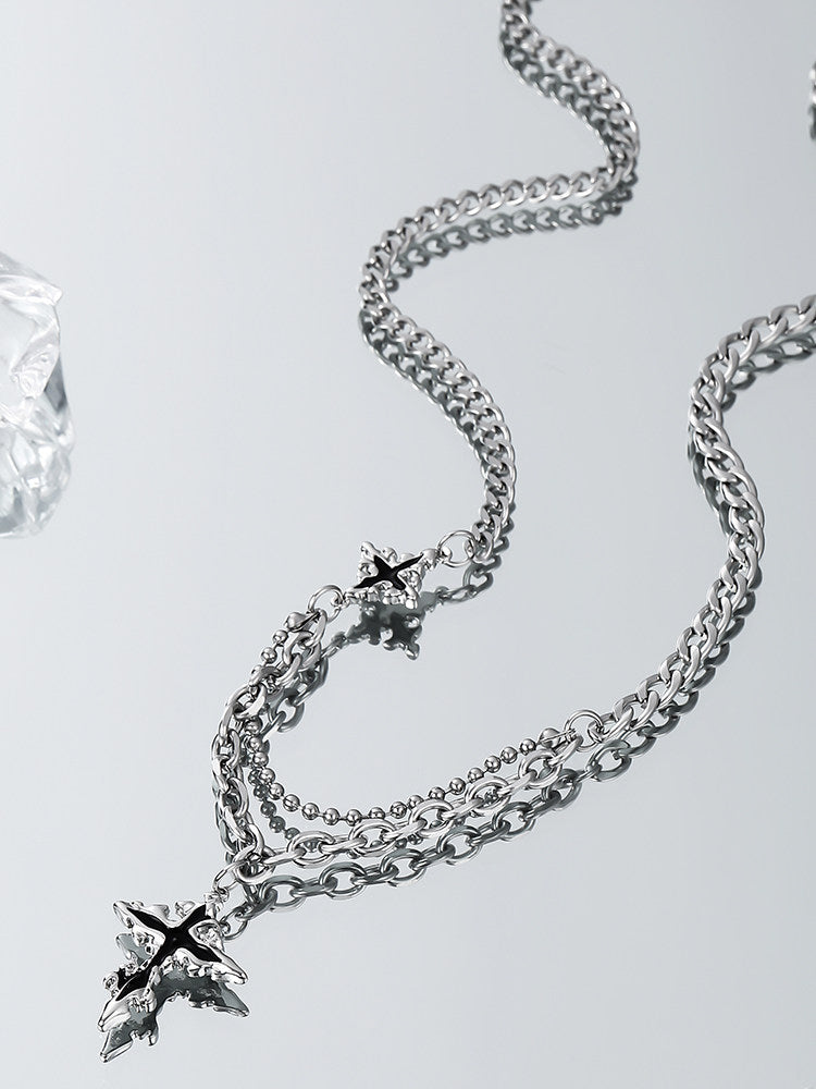 Cross Pendant Hip Hop Necklace