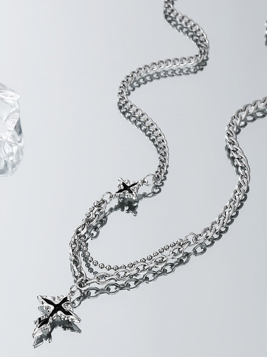 Cross Pendant Hip Hop Necklace