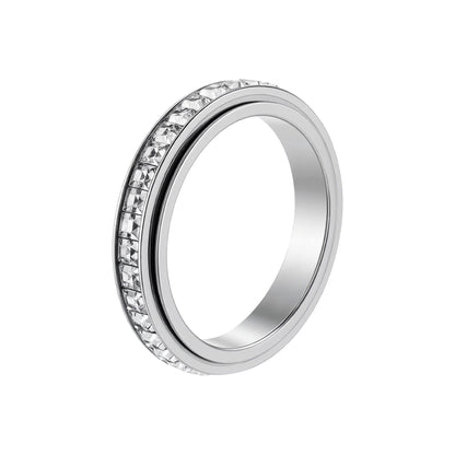Rotating Titanium Gem Ring