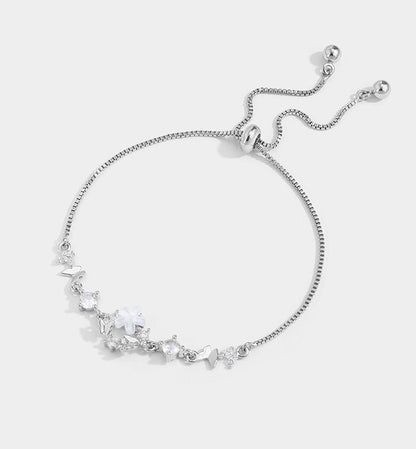 Adjustable Butterfly Flower Bracelet