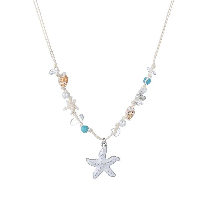 Starfish Shell Pendant Necklace