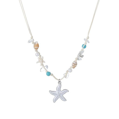 Starfish Shell Pendant Necklace