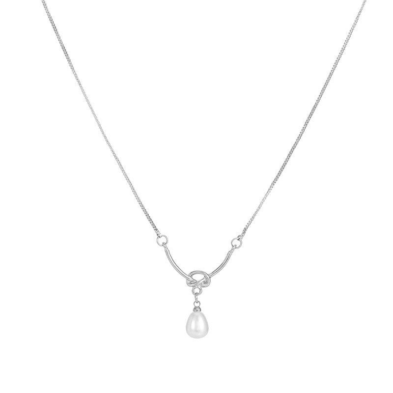 Pearl Knot Choker Necklace
