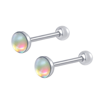 Sparkling Titanium Tongue Ring