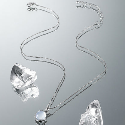 Moonstone Minimal Necklace
