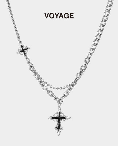 Cross Pendant Hip Hop Necklace