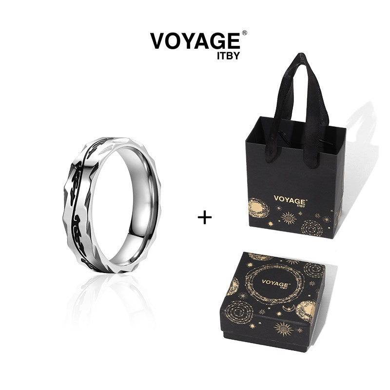 Dragon Pattern Titanium Ring