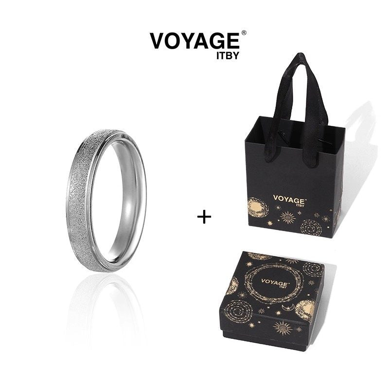 Silver Matte Titanium Ring