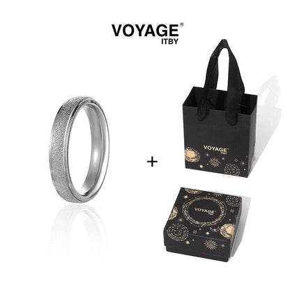 Silver Matte Titanium Ring