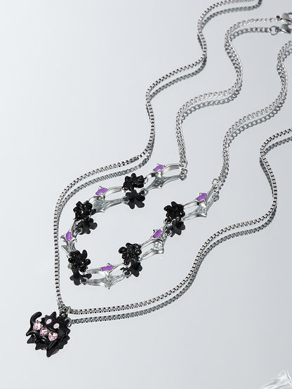 Cat Pendant Y2K Layered Necklace
