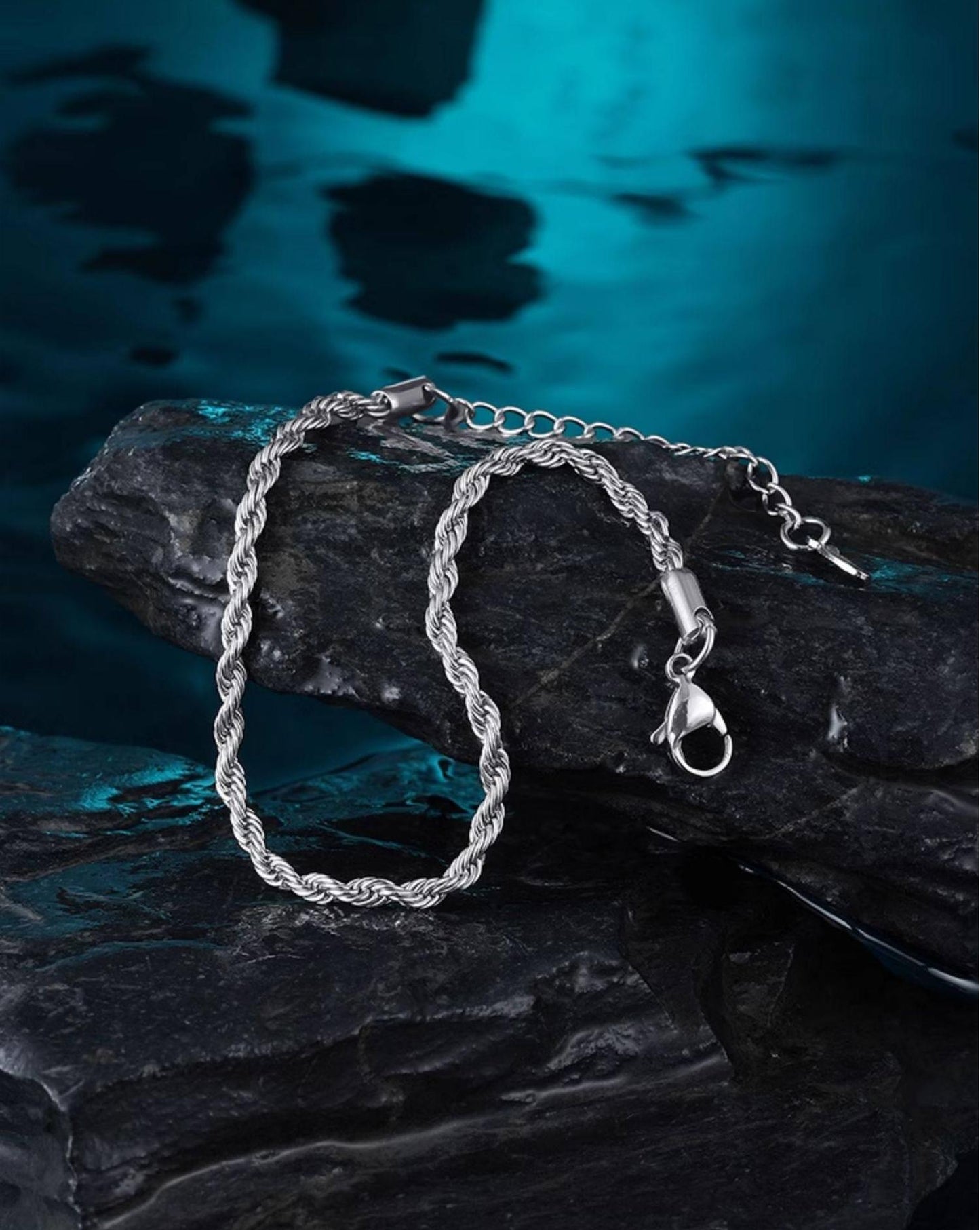 Braided Titanium Adjustable Bracelet