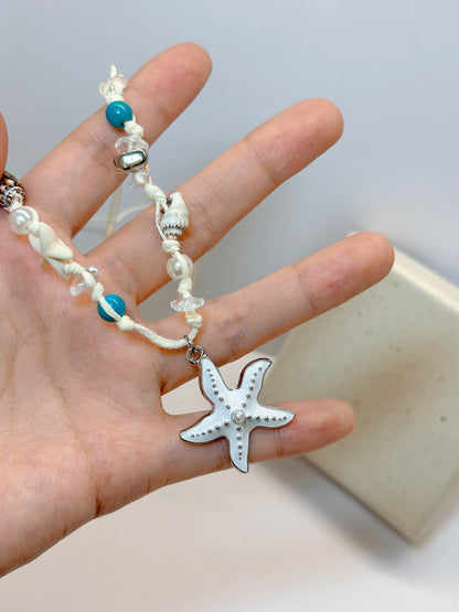 Starfish Shell Pendant Necklace