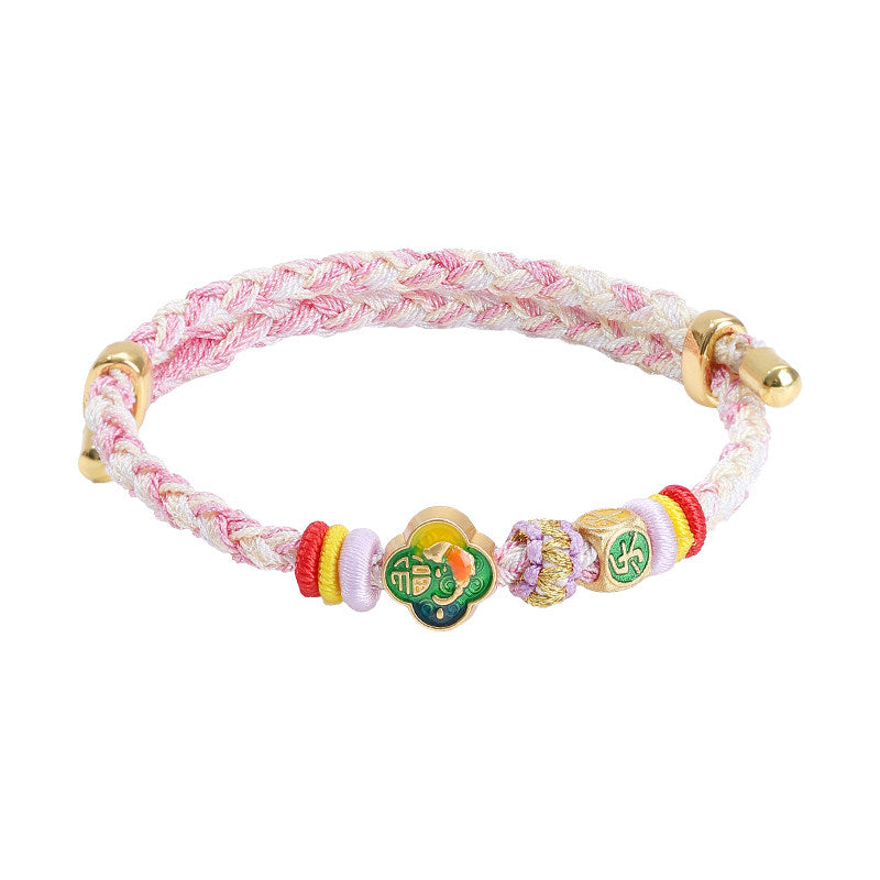 Green Butterfly Cord Bracelet