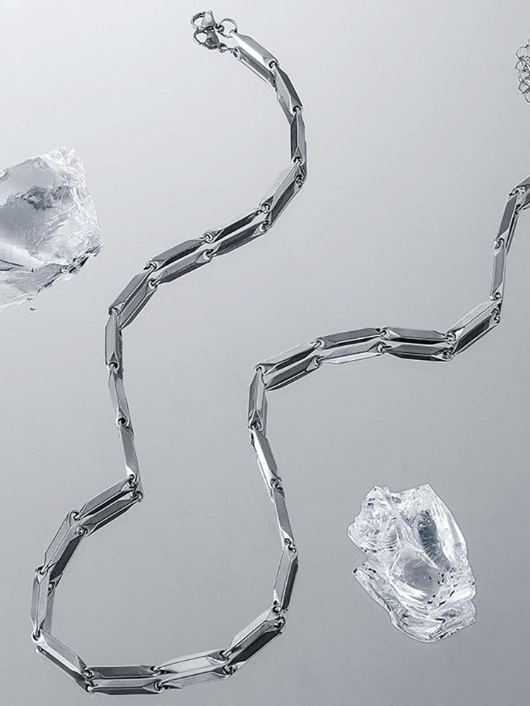 Diamond Shape Titanium Necklace