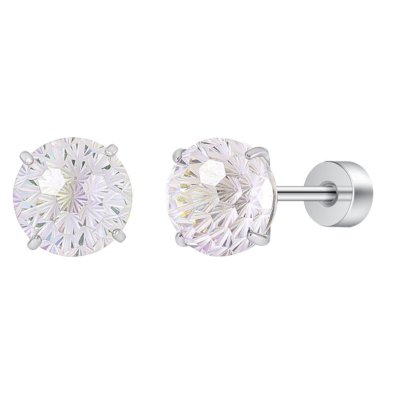 Mint Firework Zircon Studs