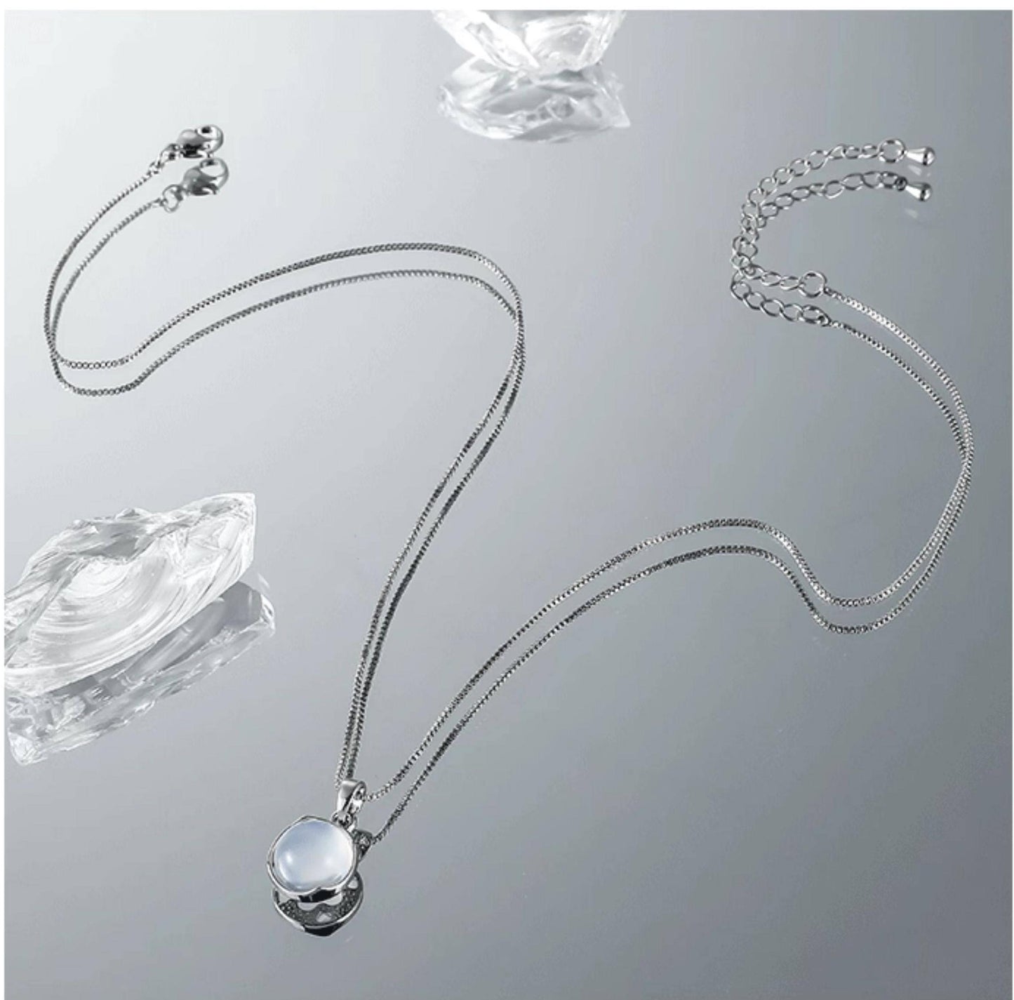 Moonstone Minimal Necklace