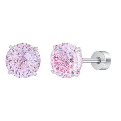 Mint Firework Zircon Studs