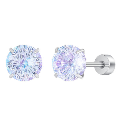 Mint Firework Zircon Studs