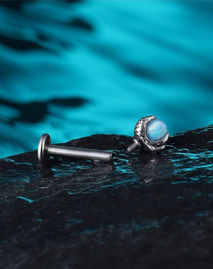 Dragon Claw Spiral Lip Stud