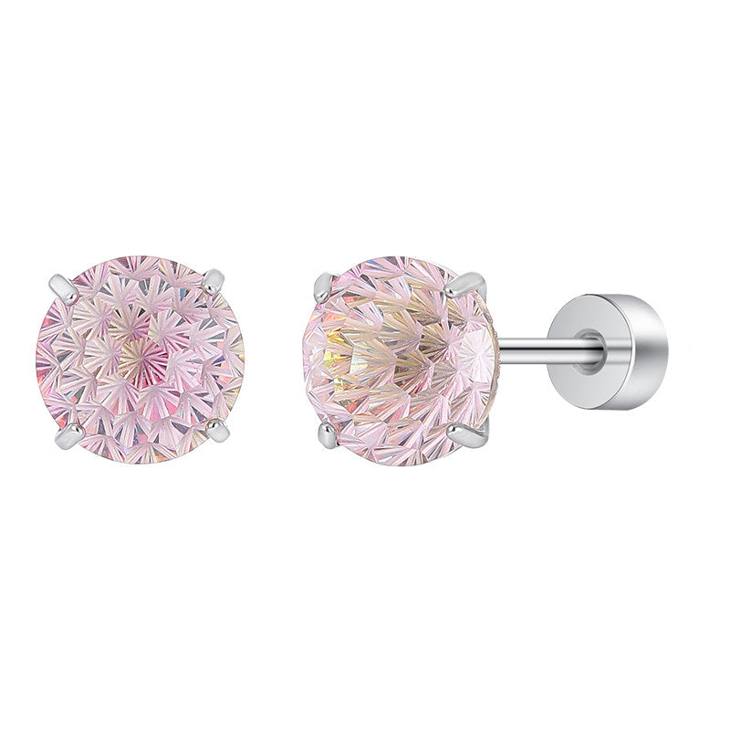 Mint Firework Zircon Studs