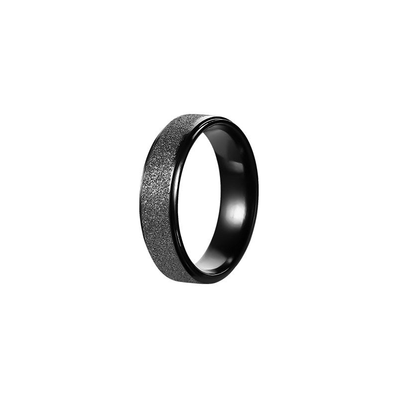 Matte Titanium Band Ring