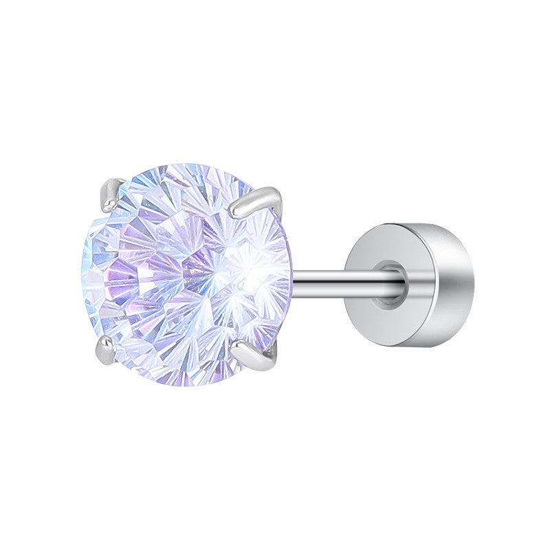 Mint Firework Zircon Studs