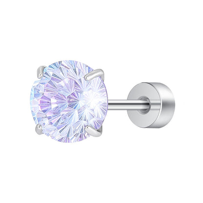 Mint Firework Zircon Studs