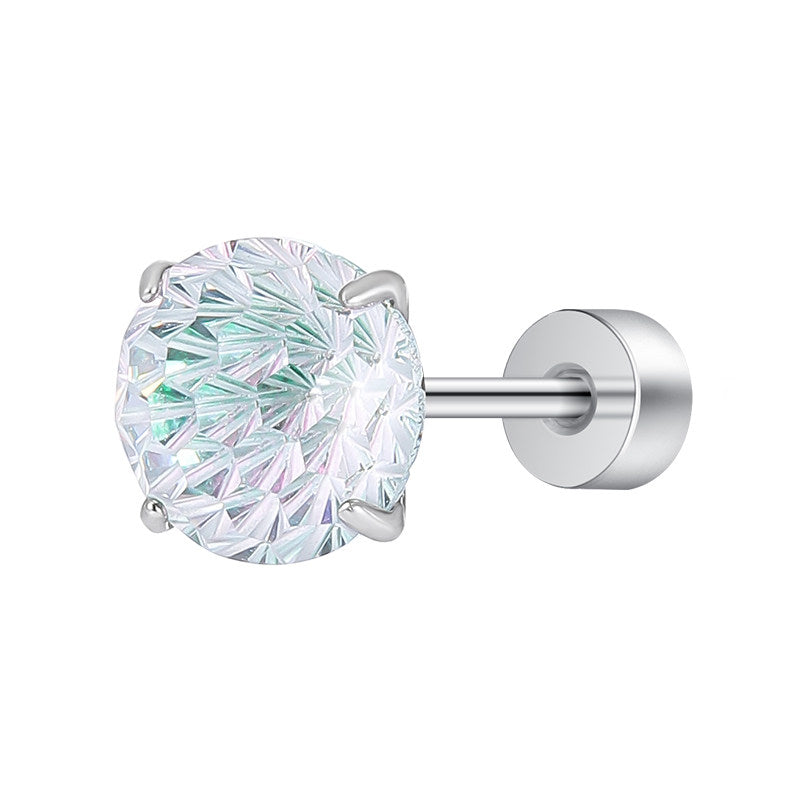 Mint Firework Zircon Studs