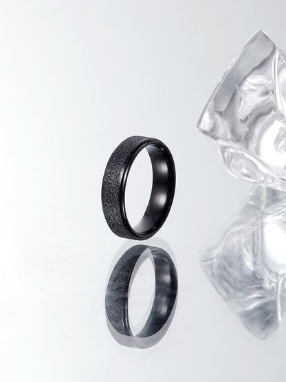 Matte Titanium Band Ring